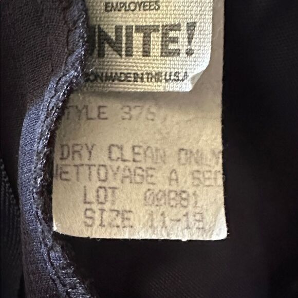 Elegant Navy One-Shoulder Gown with scarf size 11-12 - Picture 6 of 14